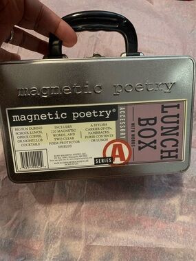 Vintage Magnetic Poetry Lunch Box Game